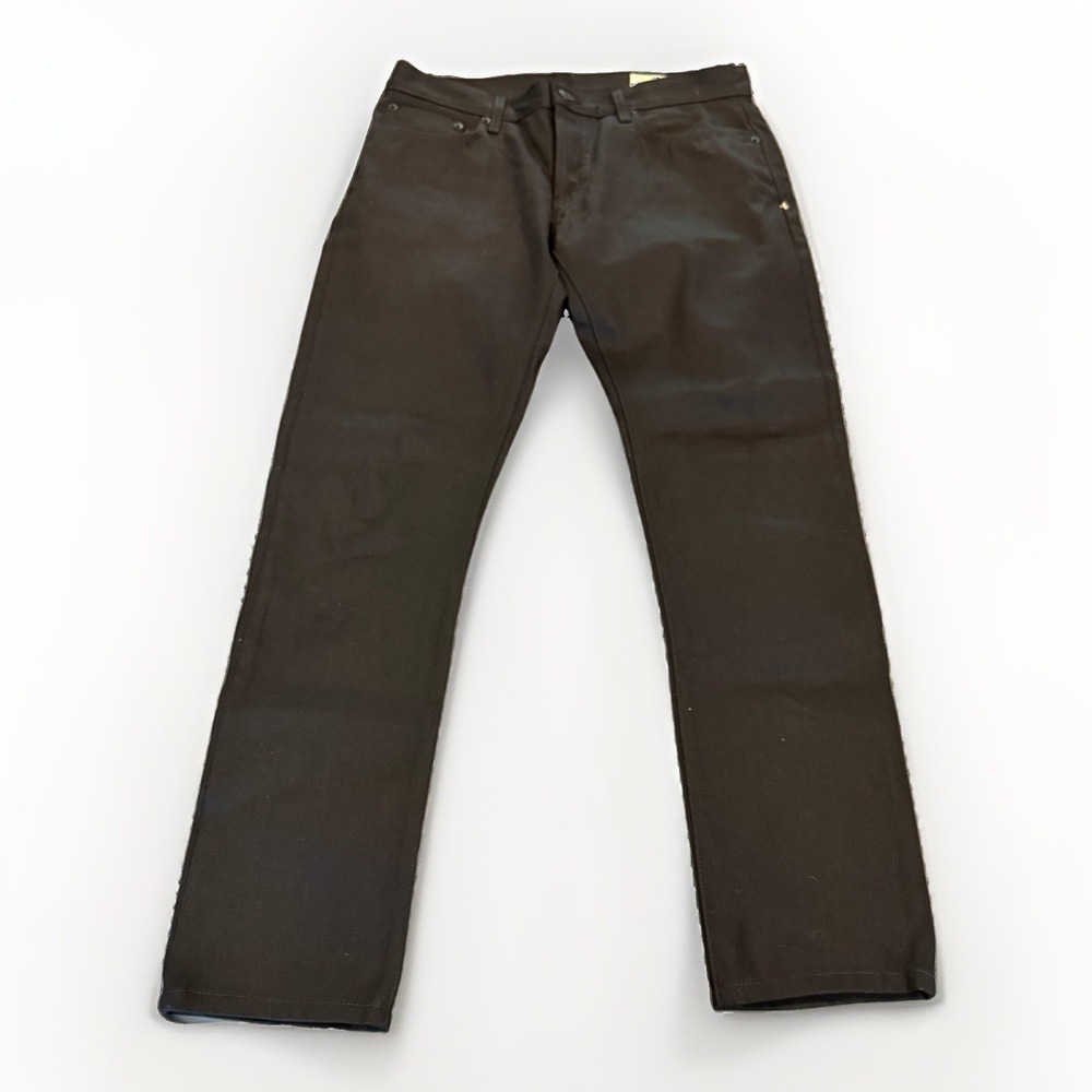 Imogene And Willie Jeans Mens Size 33x32 Black Charlie Button Fly Selvedge USA